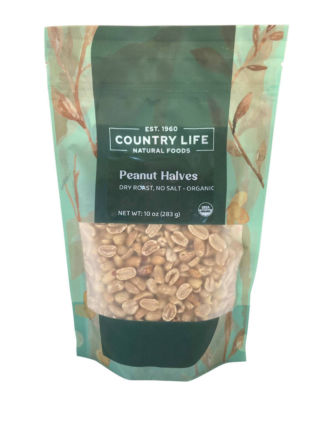 Peanuts, 1/2s Dry Roasted, No Salt, Organic