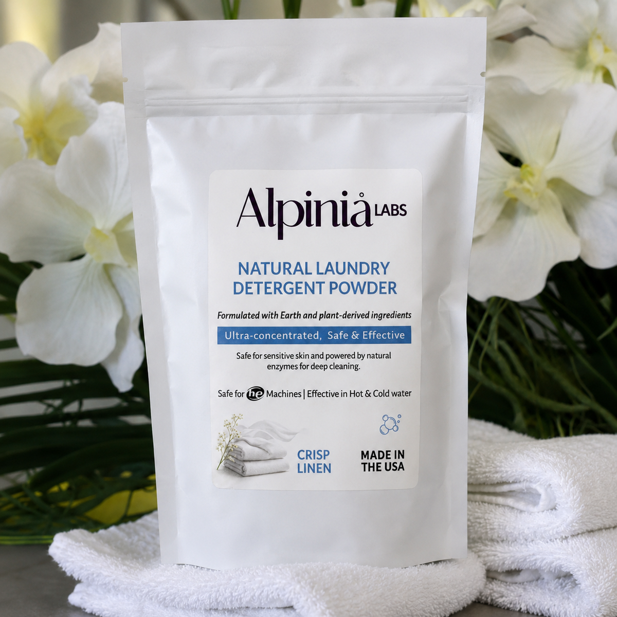 Crisp Linen Powder Laundry Detergent.