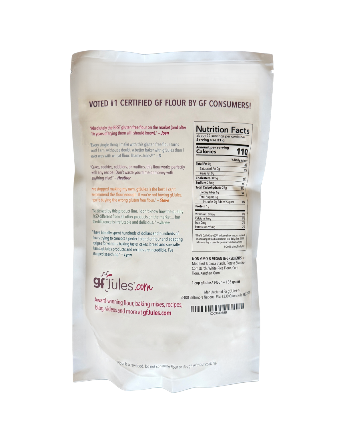 gfJules All Purpose Gluten Free Flour