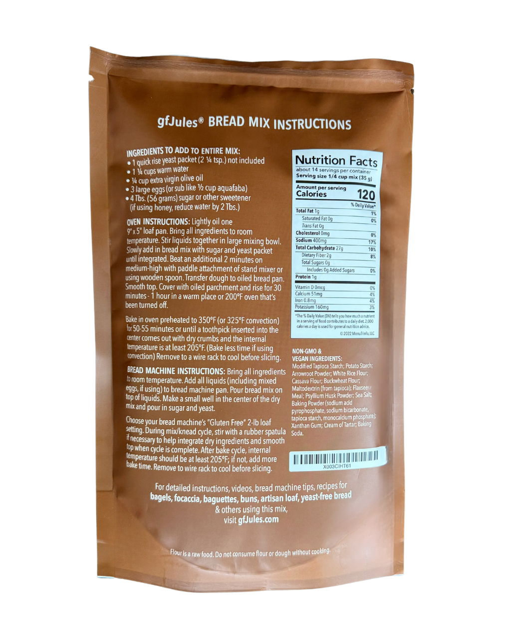 In the kit: gfJules Gluten Free Bread Mix (photo 2)