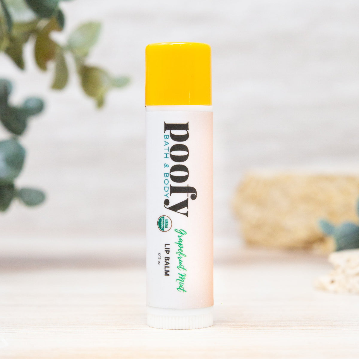 Grapefruit Mint Lip Balm Organic — front label, photo 1