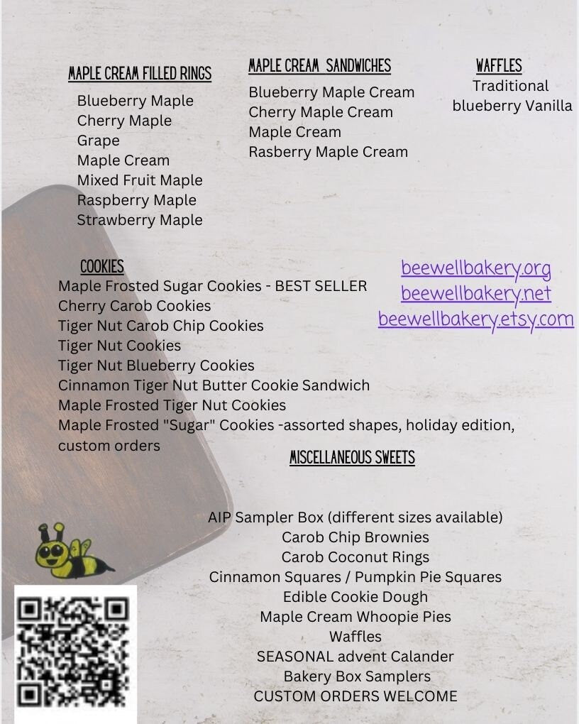 AIP Paleo Donuts, Grain Free, Gluten Free, Dairy Free, Vegan, Soft baked, Maple Sugar, Nut Free, Low FODMAP, Low Sugar snack, Wellness Gift