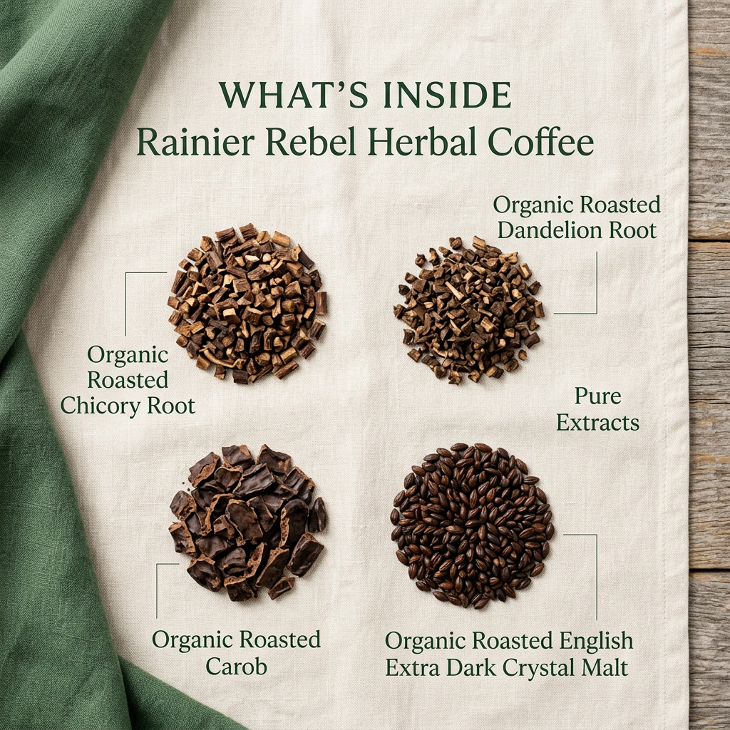 Rainier Rebel Herbal Coffee