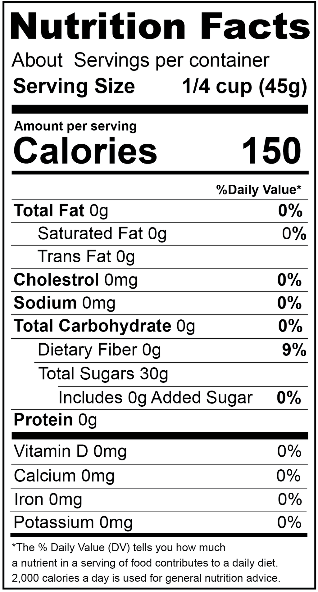 Date Sugar, Granulated — product photo 2