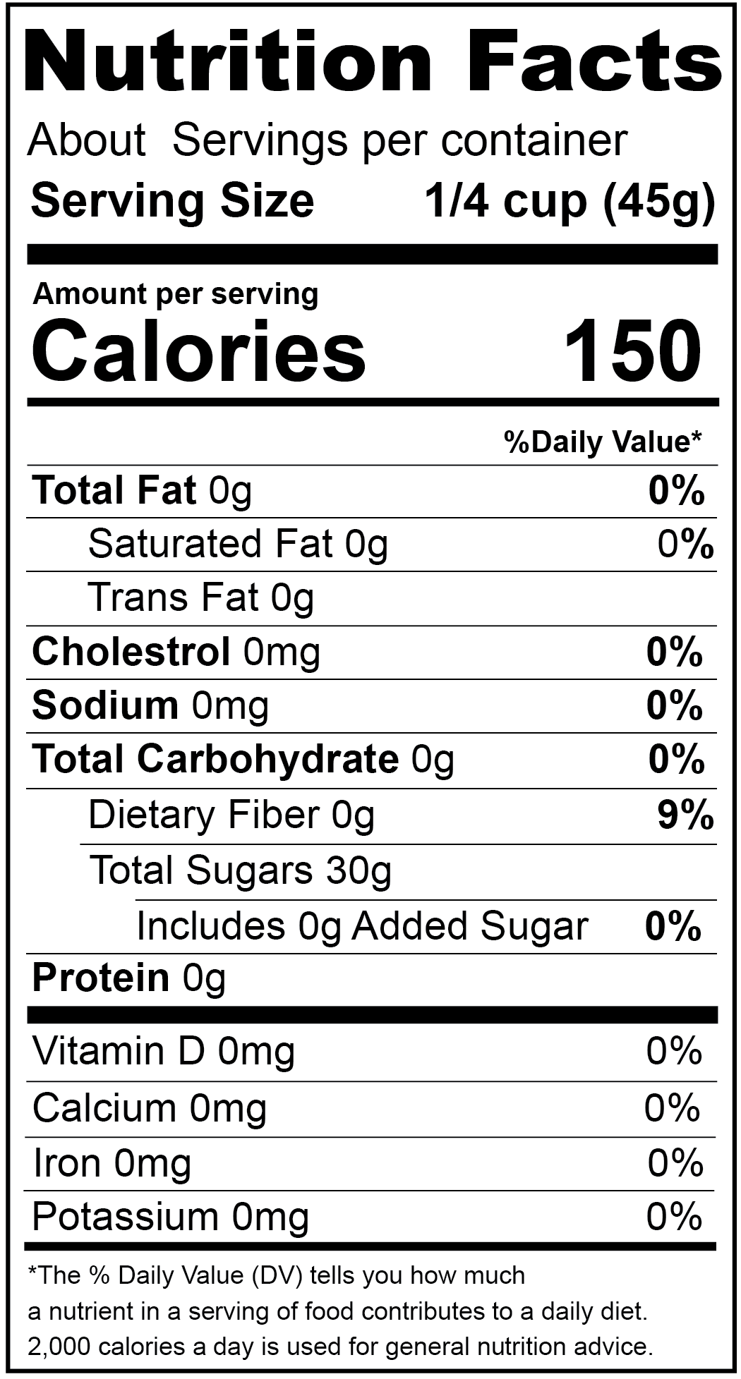 Date Sugar, Granulated — product photo 2