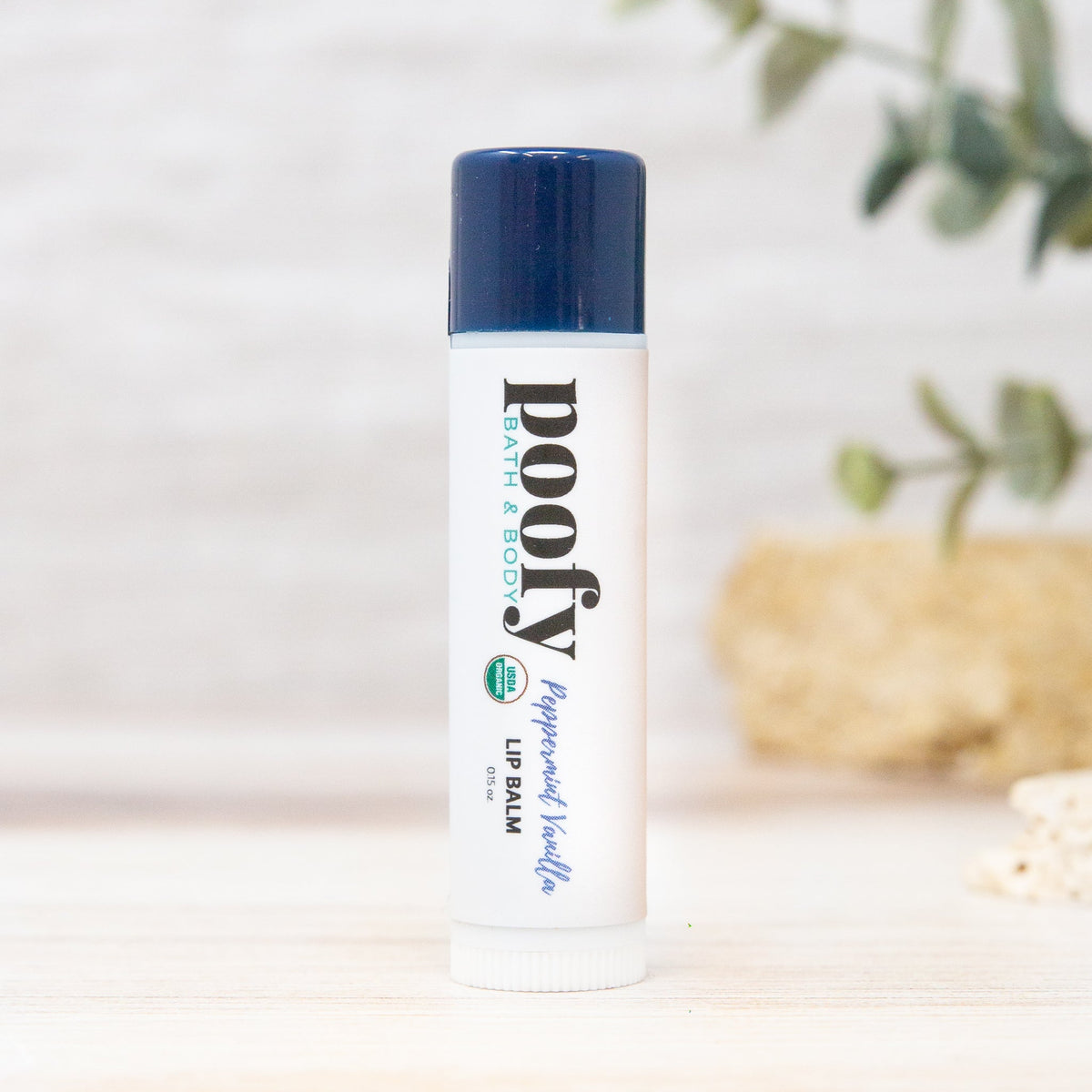 Stocking-Stuffer Lip Balm Box — Four Cozy Flavors (Poofy Organics)