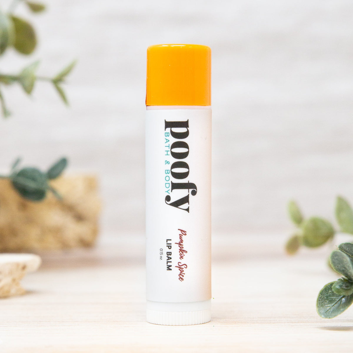 Pumpkin Spice Lip Balm — front label, photo 1